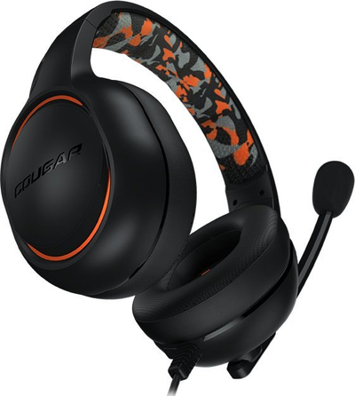 Kufje gaming Cougar Dive, 50mm, stereo me mikrofon, të zeza
