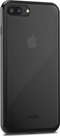 Mbrojtëse telefoni Moshi Vitros Raven për iPhone 8 Plus dhe 7 Plus, transparente, e zezë