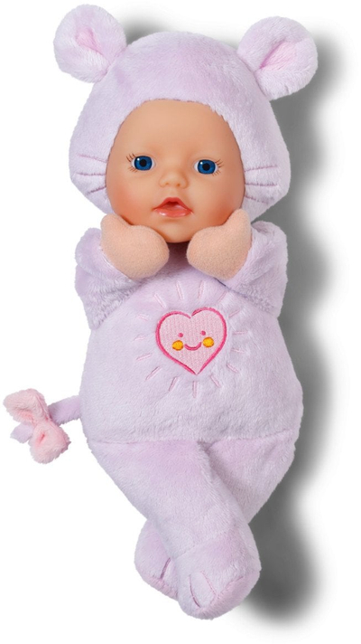 Lodër pelushi Baby Born for Babies Miush, 26 cm, gri