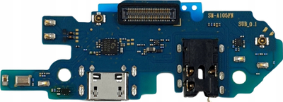 Bord karikimi Samsung Galaxy A10 A105, modul USB, origjinal, blu