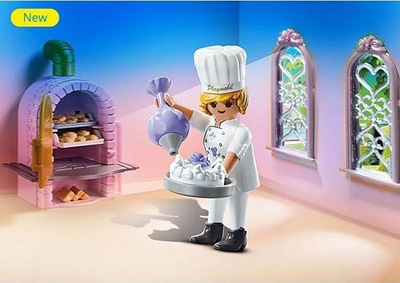 Figurinë loje Playmobil Playmo Friends, pastiçier 70813, set me 5 pjesë, për kalamaj 4-10 vjeç, e bardhë
