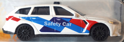 Makinë lodër Majorette BMW M3 Touring Safety Car, 1/64, metal, e bardhë