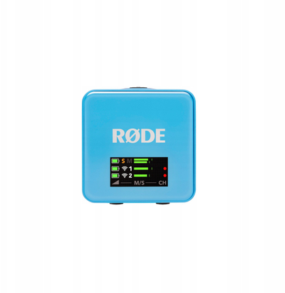Sistem mikrofoni wireless Rode Wireless GO Gen 3, 32 bit, 2.4 GHz, blu