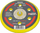 Pjatë AW Disc për sharrë orbitale, 150mm, velcro, 6 vrima, e zezë