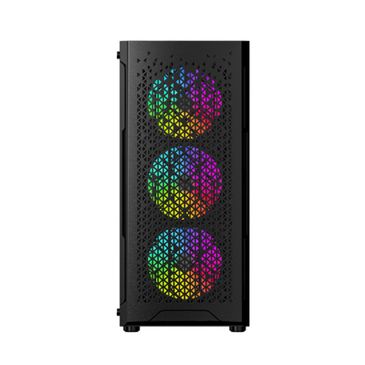 Kuti kompjuteri Gembird Fornax 400X, Midi Tower ATX, ARGB, e zezë