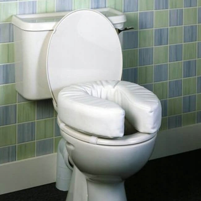 Rritës ulëse tualeti Sundo Soft, 10 cm, shkumë e butë, PVC e bardhë