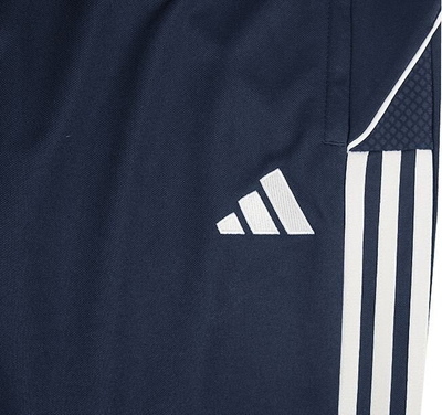 Pantallona sportive për fëmijë adidas Tiro 23 League Training Jr HS3495, poliester i ricikluar, me zinxhir te këmbët, navy