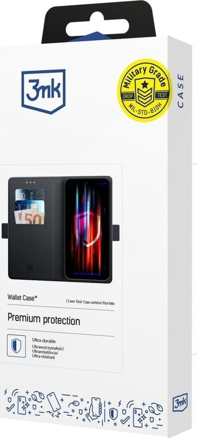 Футрола портофел 3MK Wallet за Xiaomi Redmi Note 14 Pro 4G, оригинална, црна