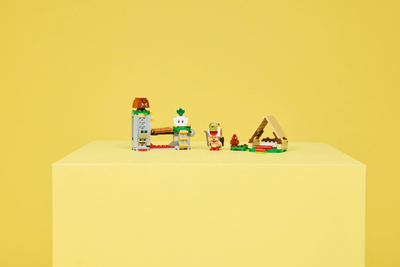 Set LEGO Super Mario Captain Toad's Camp, ndërtim për gallatë, për kalamaj