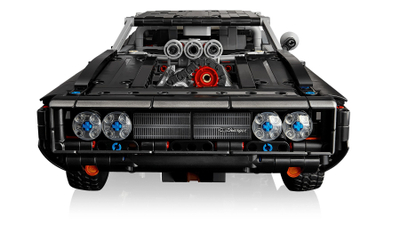 Set LEGO Technic Dodge Charger R/T 42231, 1516 pjesë, model makine, i zi