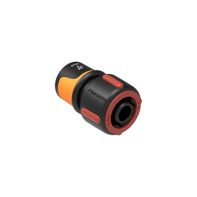 Lidhës gypi Fiskars, për ujë, 19mm(3/4"), zezë/ portokalli
