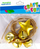 Zile dekorative Craft with Fun, metalike, set 5 copë, argjendi
