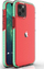 Mbrojtëse Spring Case për iPhone 13 Mini, TPU e tejdukshme, kundër goditjeve, transparente e kuqe