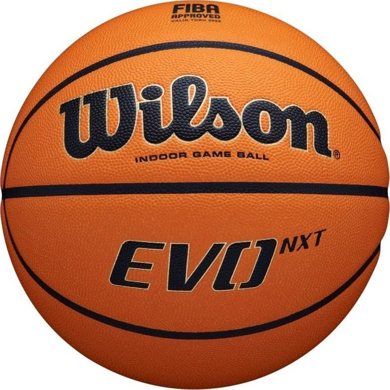 Top basketbolli Wilson Evo NXT FIBA Game Ball WTB0965XB, madhësia 7, lëkurë kompozite, portokalli