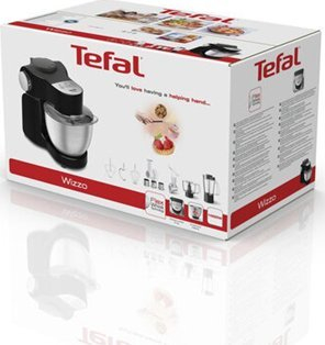 Robot kuzhine Tefal Wizzo QB319838, 1000W, enë 4L inoks, i zi