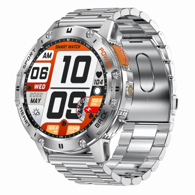 Ora e zgjuar Gravity GT22-2, ekran me ngjyra, Bluetooth, ngjyrë argjendi