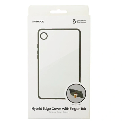 Маска за таблет Anymode Hybrid Edge Cover за Самсунг Галакси Таб A9 Плус, проѕирна, со црна рамка