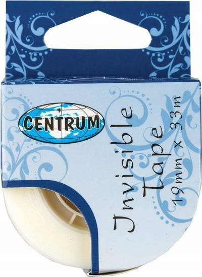 Shirit ngjitës Centrum 80254, 19mm x 33m, mat, transparent