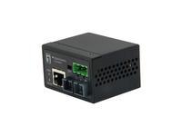 Konvertues industrial media LevelOne, RJ45 në SC, Fast Ethernet, i zi
