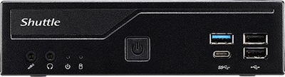 Mini PC barebone Shuttle DH610, 1L, Intel gjenerata 12, i zi