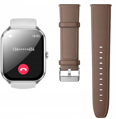 Smartwatch Hoco Y28 Call, ekran AMOLED, Bluetooth 5.2, ngjyrë argjendi