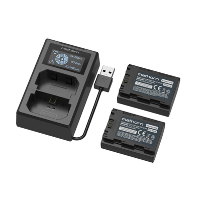 Set karikimi Mathorn Power Kit MBS-E220, 2 bateri MB-E220 dhe karikues LCD, për Sony NP-FZ100