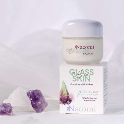 Krem fytyre Nacomi Glass Skin, lëmuese, 50ml