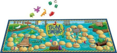 Lojë tavoline Learning Resources Sum Swamp, mbledhje dhe zbritje, anglisht, shumëngjyrëshe