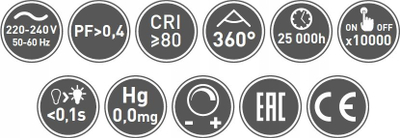 Llambë LED GTV G9, 2.5W, 3000K, e bardhë