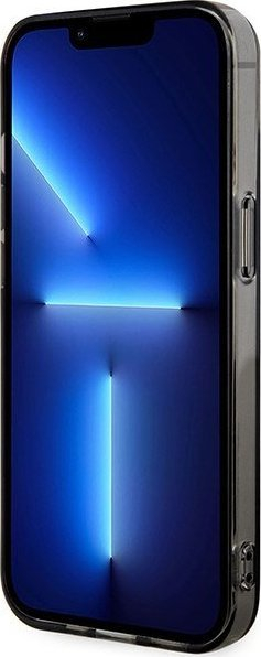 Маска за телефон Ferrari Translucent MagSafe, за iPhone 14 Plus, проѕирна, црна