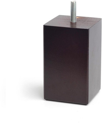 Këmbë druri për mobilje Rei Mod.433, 6x6x10cm, deri 250kg, ngjyrë wenge