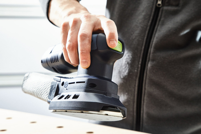 Lëmuse delta me bateri Festool DTSC 400 Basic Promo 2021, Li Ion, me thithje pluhuri, e zezë