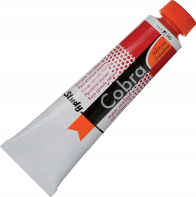 Bojë vaji Cobra Study Pyrrole Red Deep, që hollohet me ujë, 40ml, e kuqe