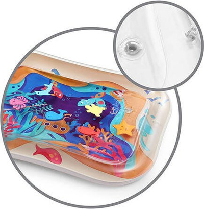 Tapet uji me fryrje Babyono Inflatable Water Mat, për beba, shumëngjyrësh