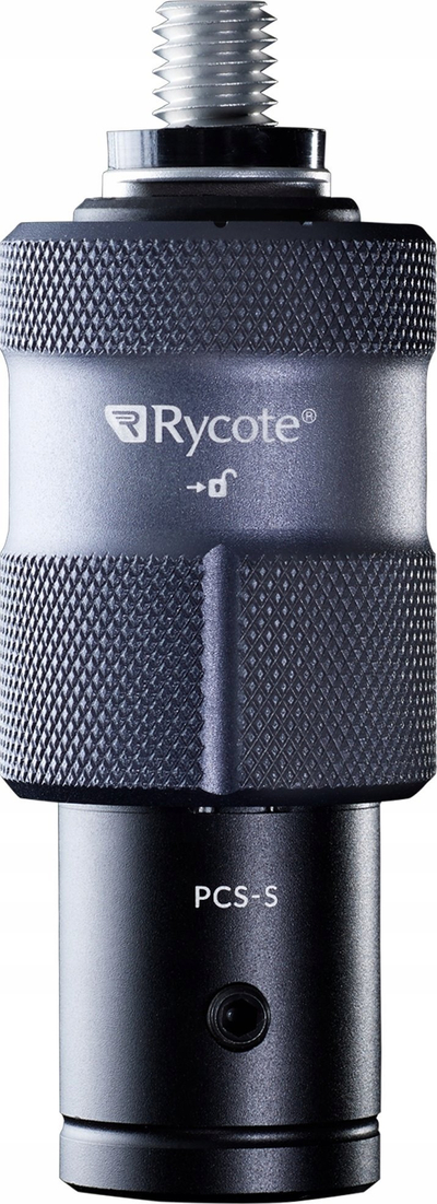 Adapter audio Rycote PCS Spigot, me shpejt-lëshim, me fije 3/8"
