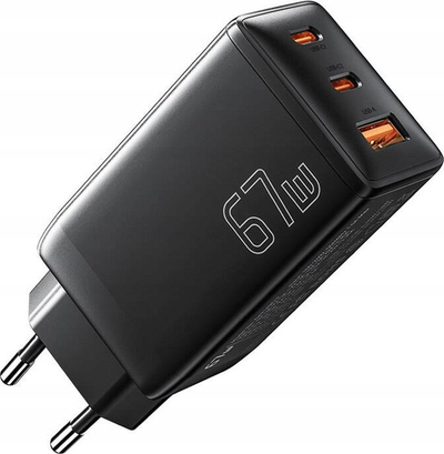 Karikues muri Essager GaN 67W, 2xUSB C, USB A, i zi