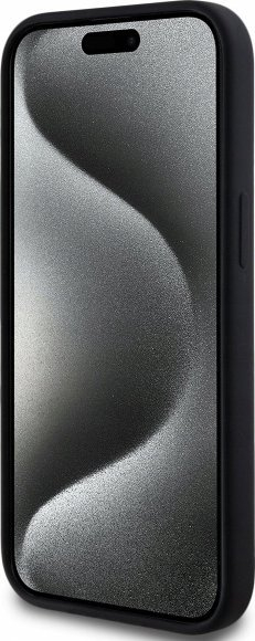 Kapak telefoni Karl Lagerfeld KLHMP15SSKHPPLK, për iPhone 15 6.1", hardcase silikon, i zi
