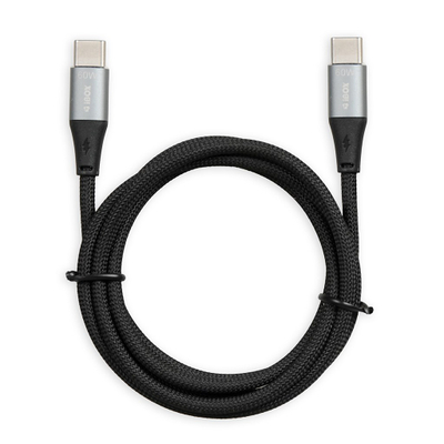 Кабел USB iBOX IKUTC1B, USB C во USB C, 1 m, 60W, црн