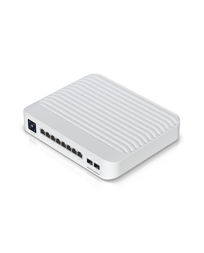 Мрежен прекинувач Ubiquiti UniFi USW-PRO-8-POE, 8 гигабитни порти, PoE+ PoE++, бел