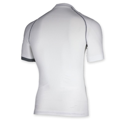 Bluzë termoaktive Rogelli Compression, mëngë të shkurtra, XXL, e bardhë