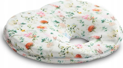 Jastëk korrektues për bebe Sensillo Flowers, ergonomik, 22 x 22 cm, shumëngjyrësh