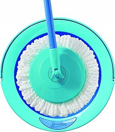 Set pastrimi Spontex Full Action System Plus, kovë 6L, mop me frizura, blu