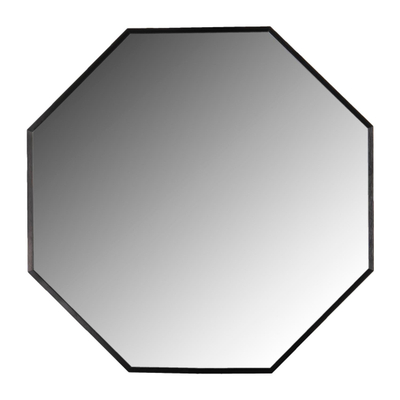 Pasqyrë muri tetëkëndore 55,5x2,5x55,5Hcm (HM9583.01), zezë