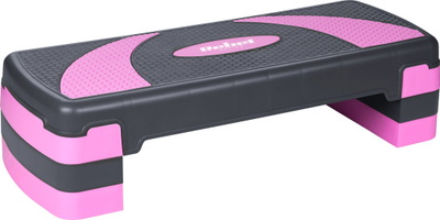 Step aerobik Rebel Active, 78 cm, me 3 shkallë lartësie, gri