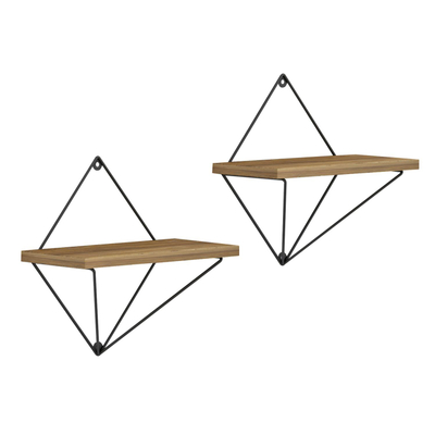 Set rafte muri Zannard 30x14x30Hcm (HM8929.11), zezë