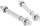 Shufër e drejtë për pesha Master Straight Bar Short, set 2 copë, 35.5 cm, çelik i kromuar