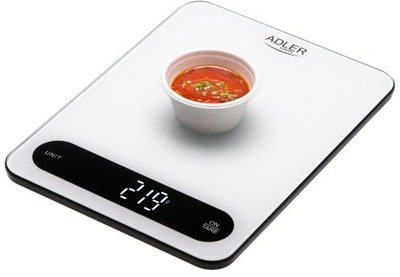 Peshore kuzhine Adler AD 3177, 10 kg, karikim me USB C, bardh e zi