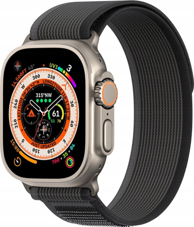 Ремче за рака Dux Ducis YJ за Apple Watch, најлон, 42 44 45 49 mm, црно сиво