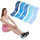 Shirita rezistence për fitnes EneroFit, set me 5 copa, nivele të ndryshme, blu