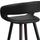 Stol bari Flash Furniture, 75cm, lëkurë sintetike, i zi